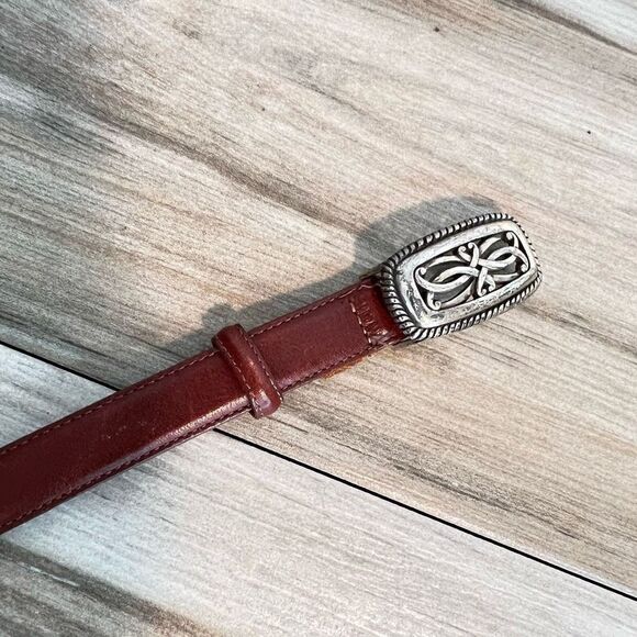 Talbots leather belt women’s small brown southwestern bohemian classiccore herit - Picture 5 of 10